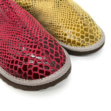 POLIN SNAKE PRINT OLIVE / Limited edition slippers