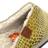 POLIN SNAKE PRINT OLIVE / Limited edition slippers