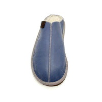POLIN STORM BLUE LEATHER / Limited edition slippers