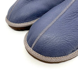 POLIN STORM BLUE LEATHER / Limited edition slippers