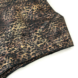 JEPKE Leather Waistcoat / Black Leopard