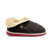 MERDANA SLATE SUEDE WITH BURGUNDY SOLES / Limited edition slippers