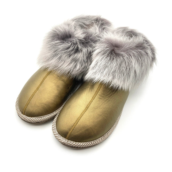 PATIQ OLIVE GOLD / Limited edition slippers