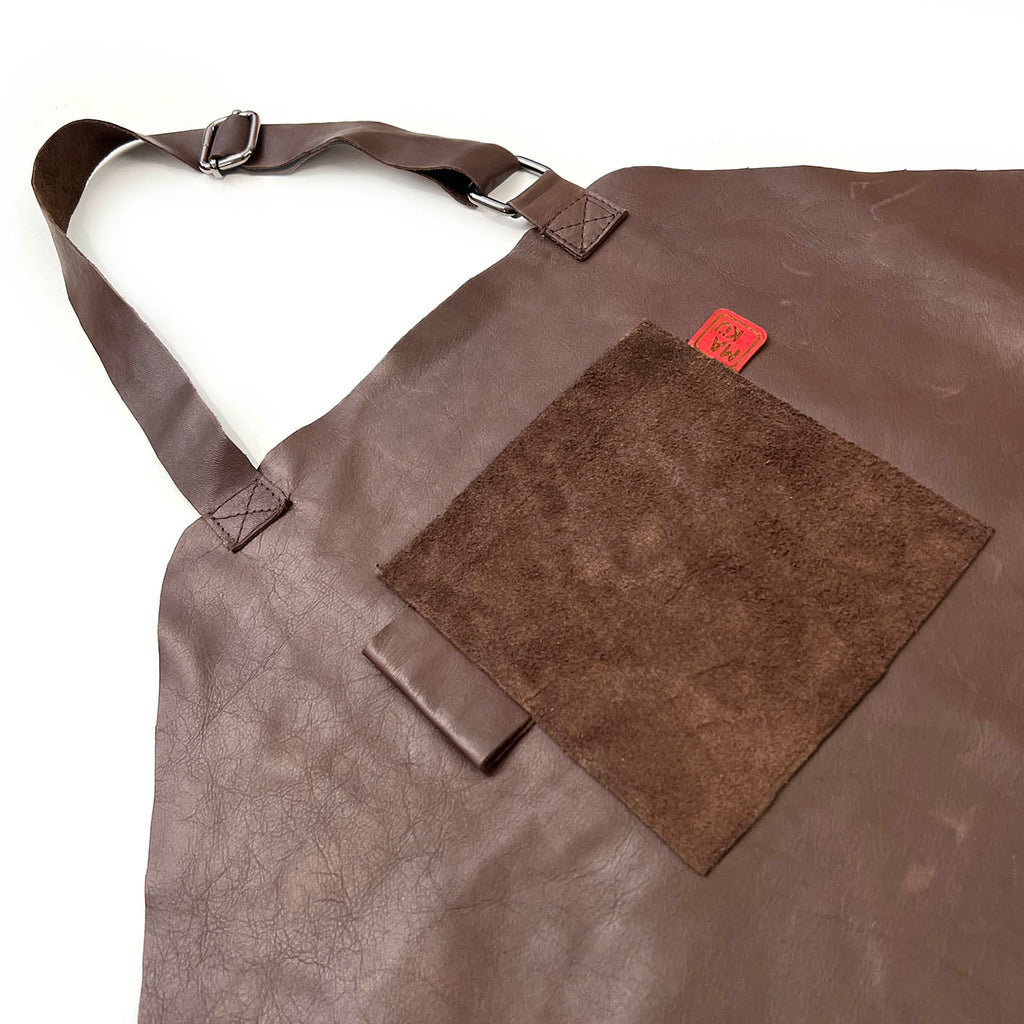 KORU Leather Apron / Conker Brown