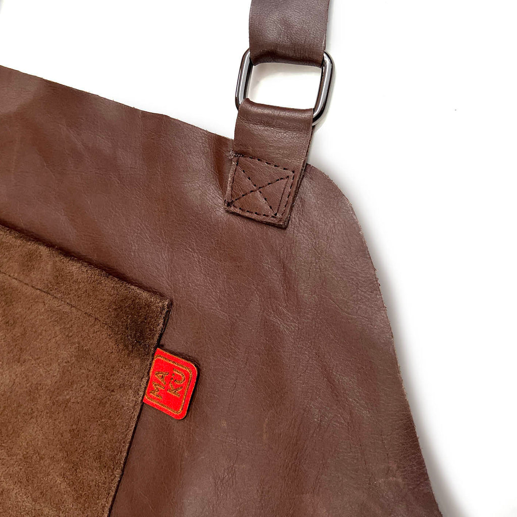 KORU Leather Apron / Conker Brown