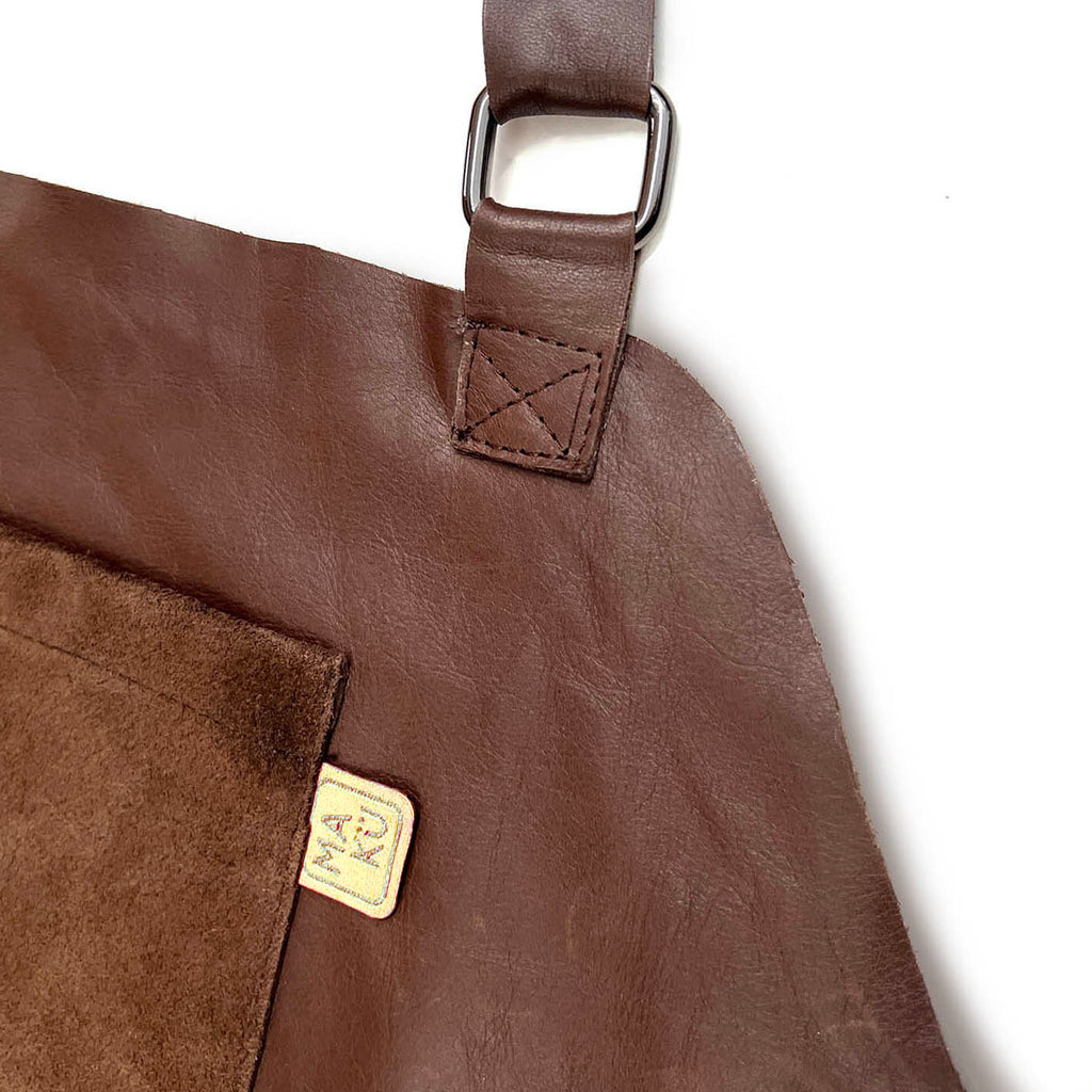 KORU Leather Apron / Conker Brown