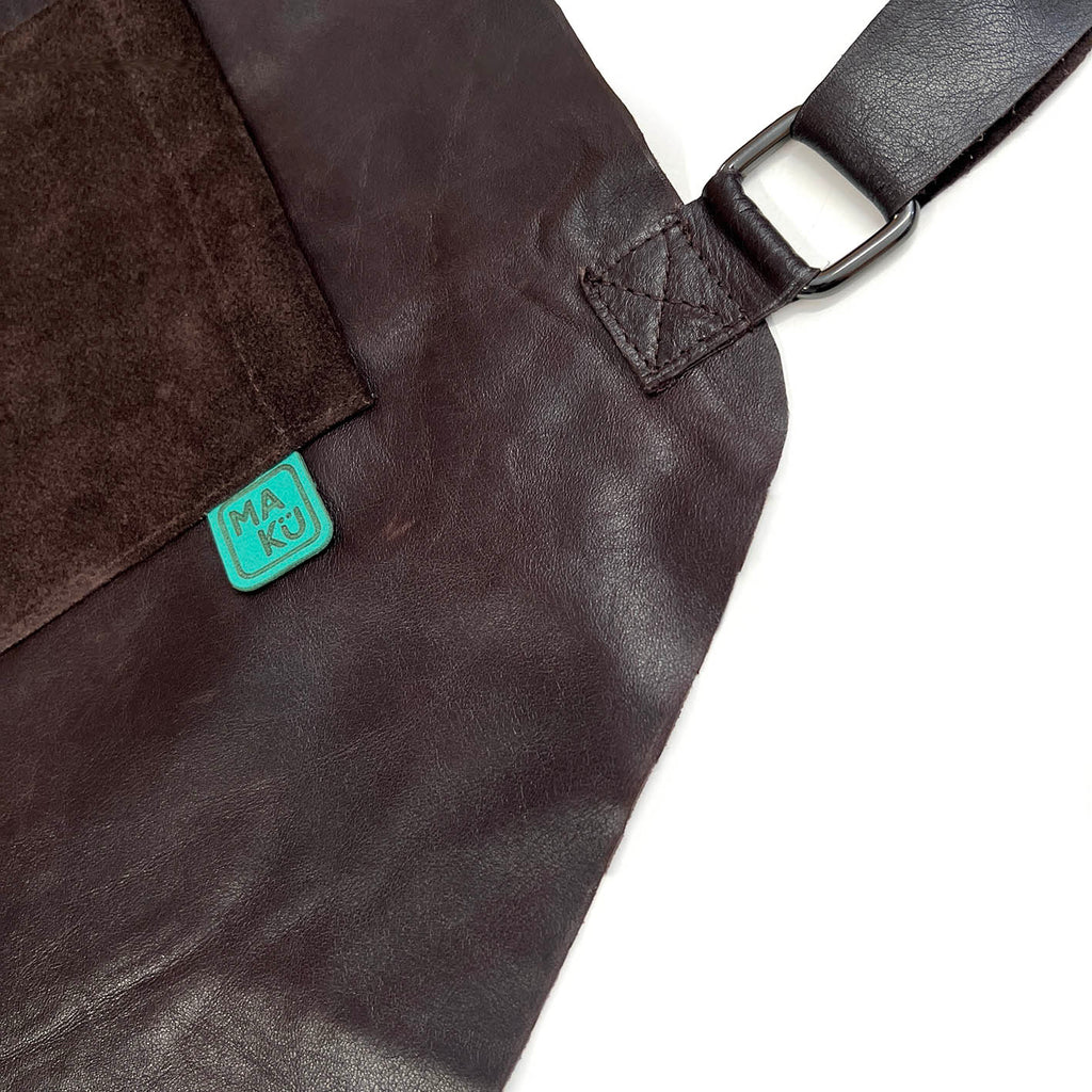 KORU Leather Apron / Dark Brown