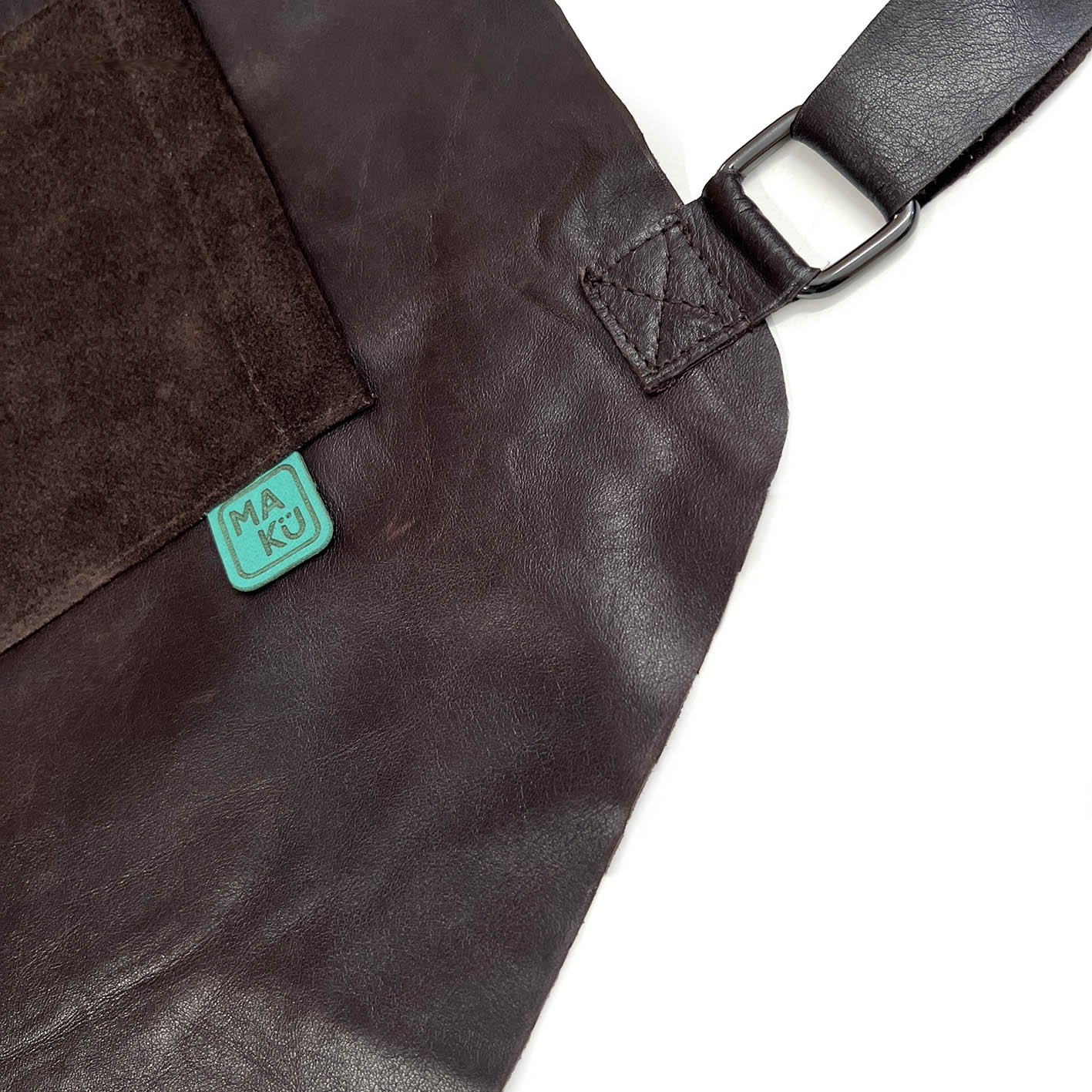 KORU Leather Apron / Dark Brown