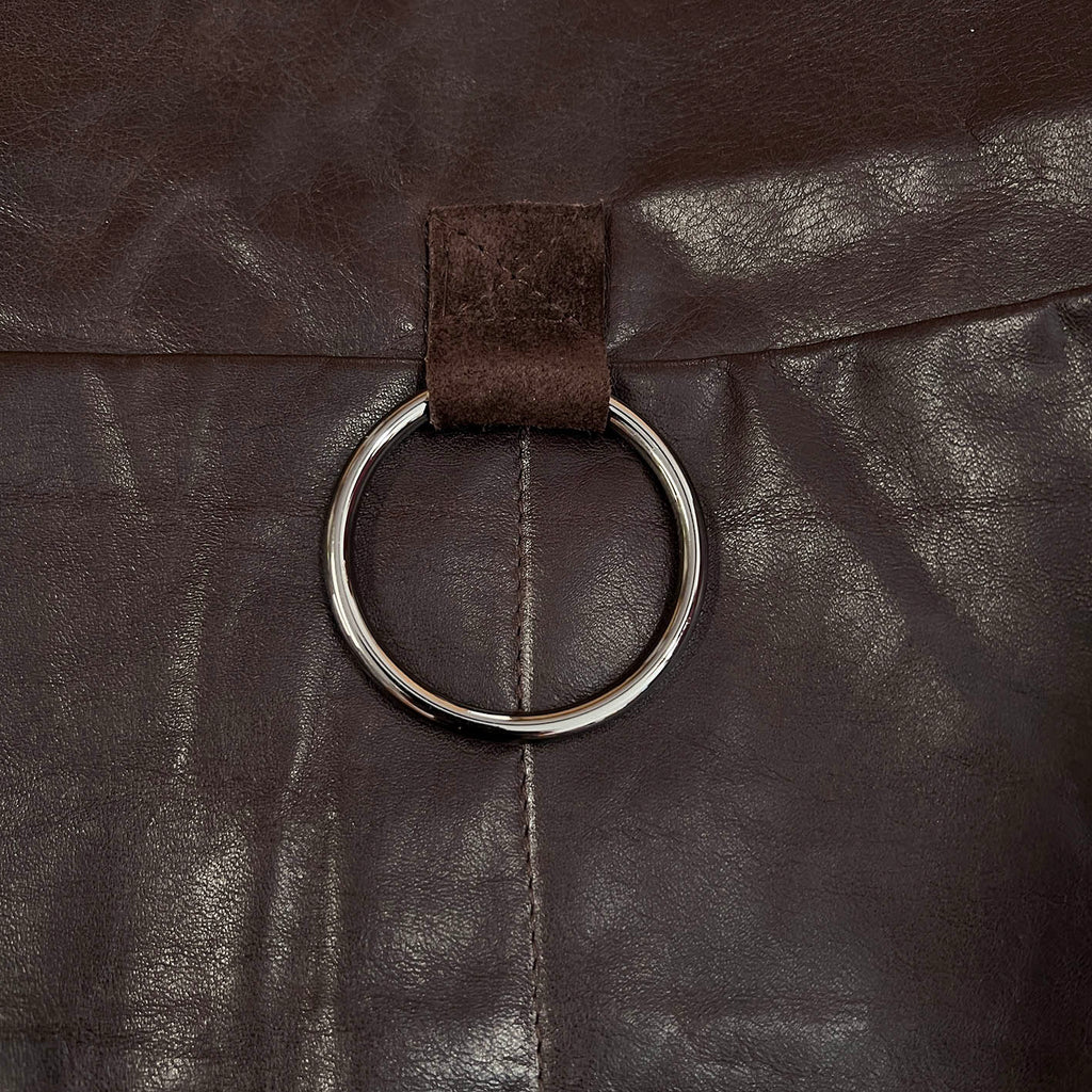 KORU Leather Apron / Dark Brown