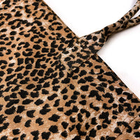 SHOPA CANVAS TOTE BAG / Large Leopard Print