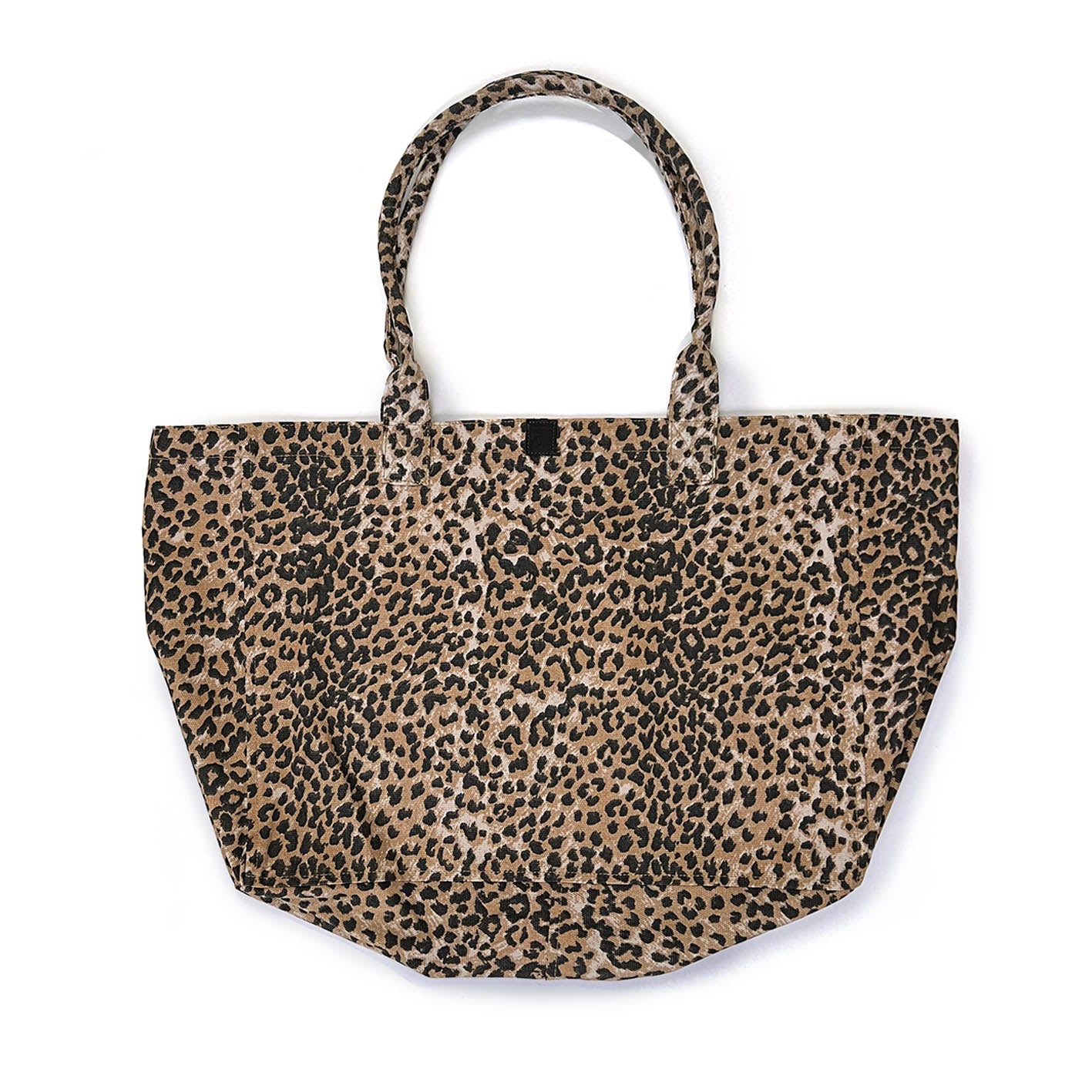 SHOPA CANVAS TOTE BAG / Large Leopard Print