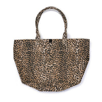 SHOPA CANVAS TOTE BAG / Large Leopard Print