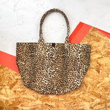 SHOPA CANVAS TOTE BAG / Large Leopard Print