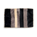 STRIPE CUSHION COVER / RECTANGLE Black + Grey