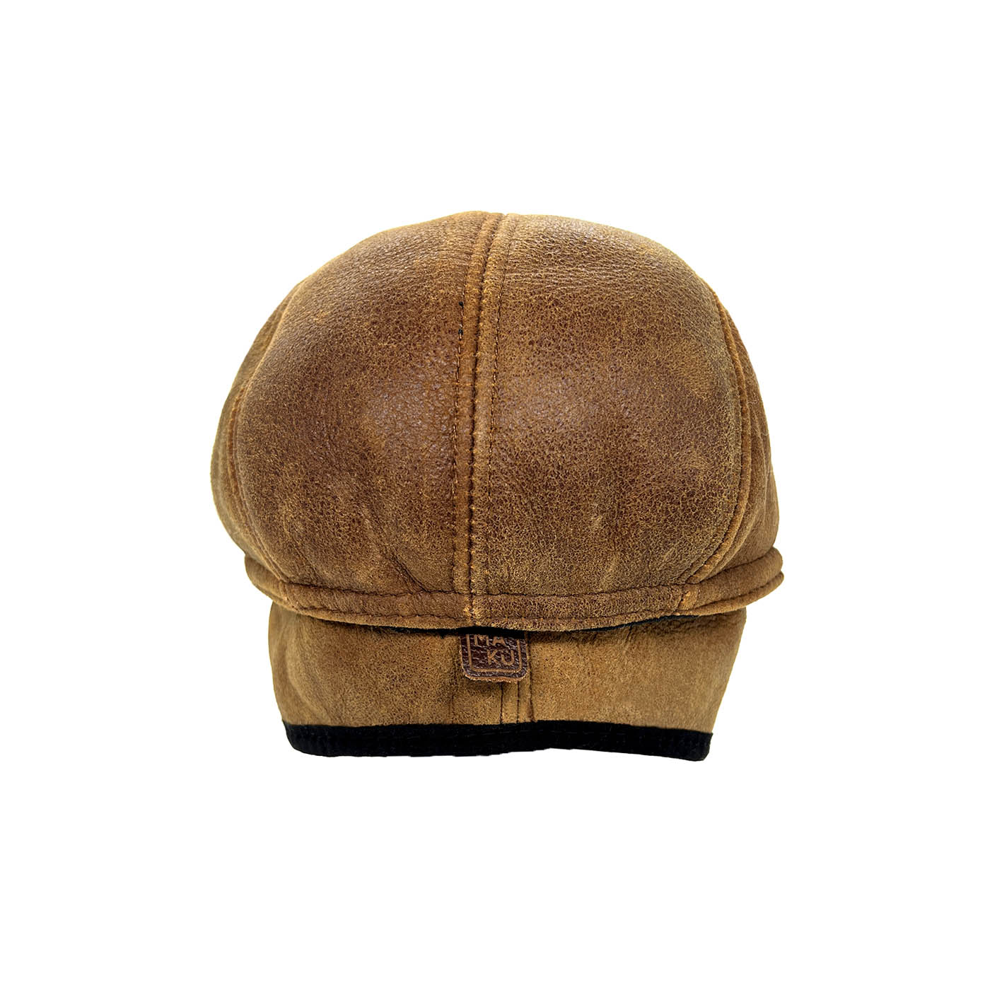 ESSY FLAT CAP / Warm Brown Sheepskin