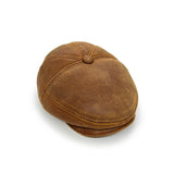 ESSY FLAT CAP / Warm Brown Sheepskin