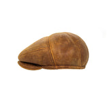 ESSY FLAT CAP / Warm Brown Sheepskin