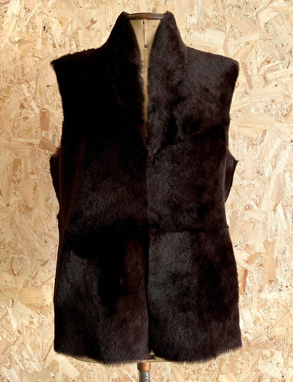 YELEK REVERSIBLE GILET / RED + CHESTNUT