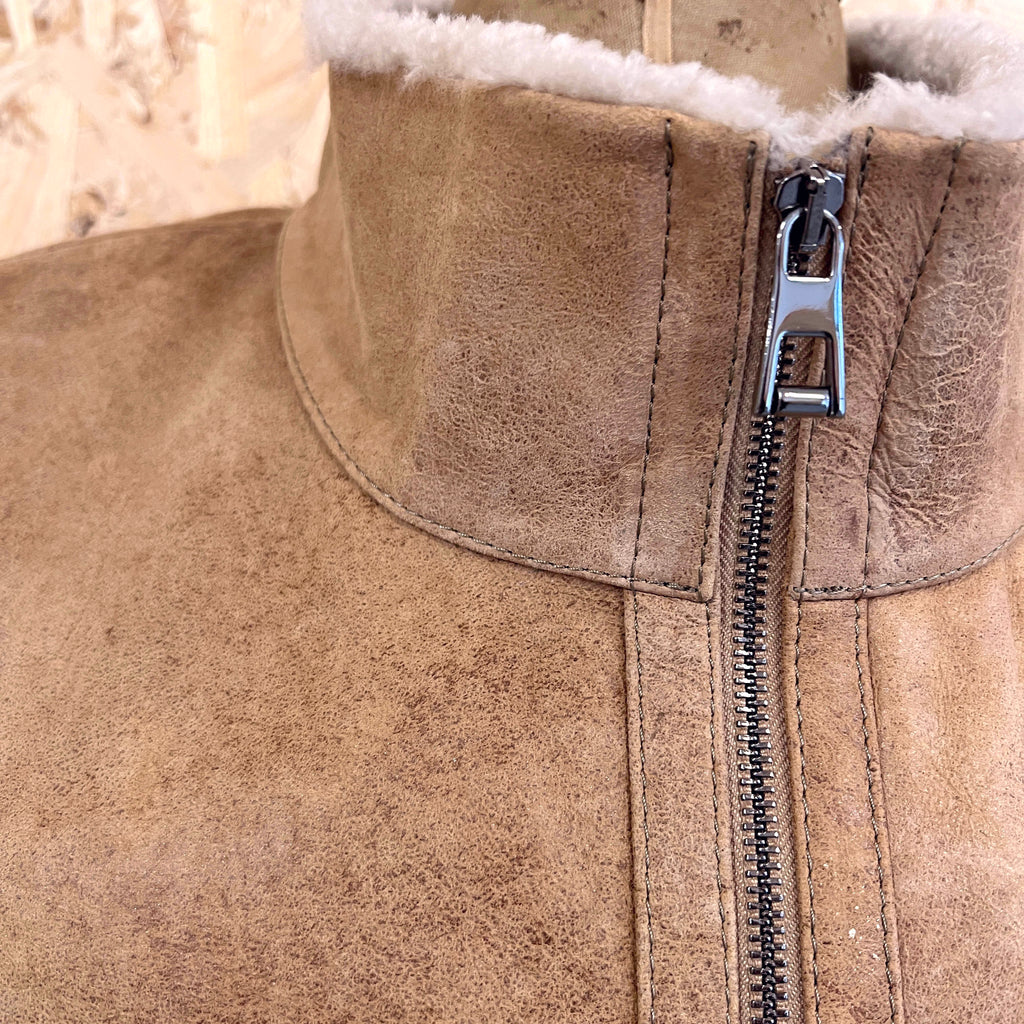 MEN'S GILET / SAND + NATURAL