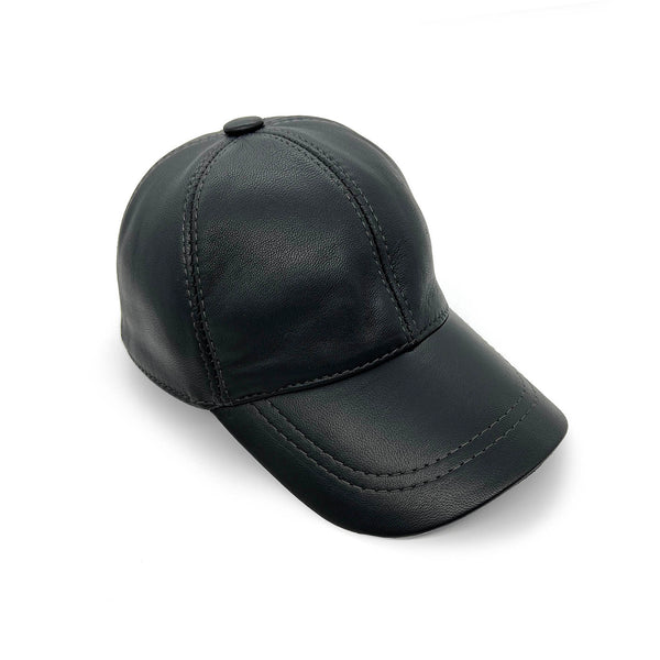 PEAK CAP / Black Leather