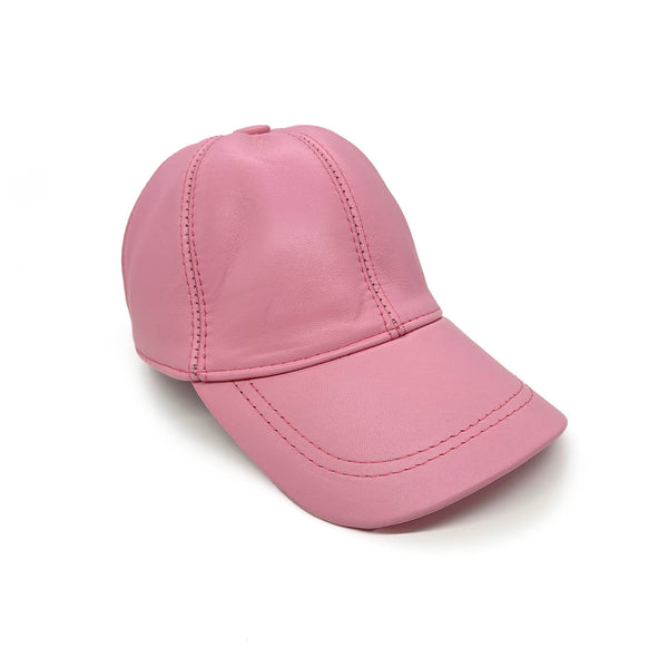 PEAK CAP / Pink Marshmallow Leather