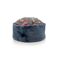 GAN REVERSIBLE HAT / Teal Floral Sheepskin