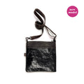 HOPI Black + Metallic Orange Leather / Cross-body bag