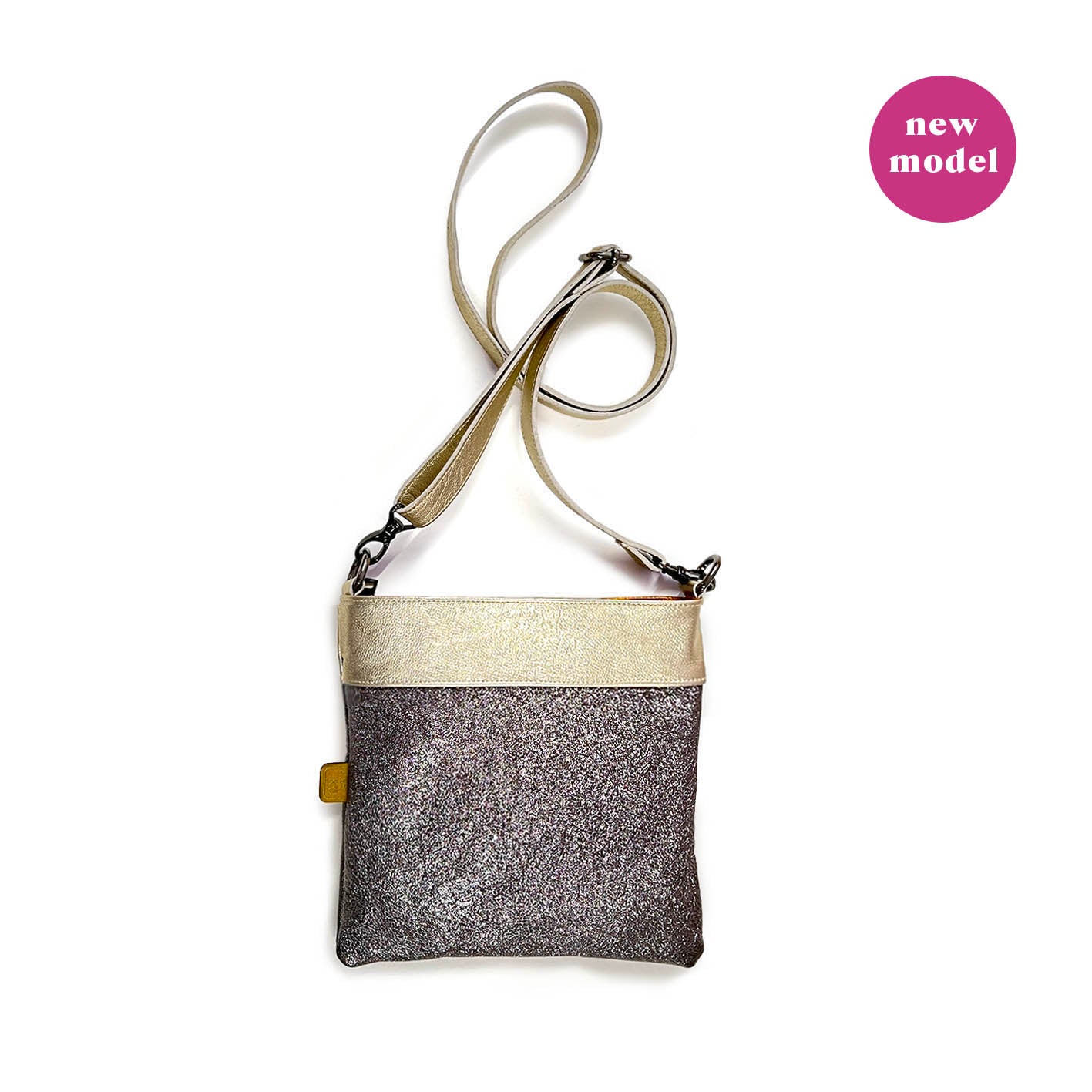 HOPI Pewter + Gold / Cross-body bag