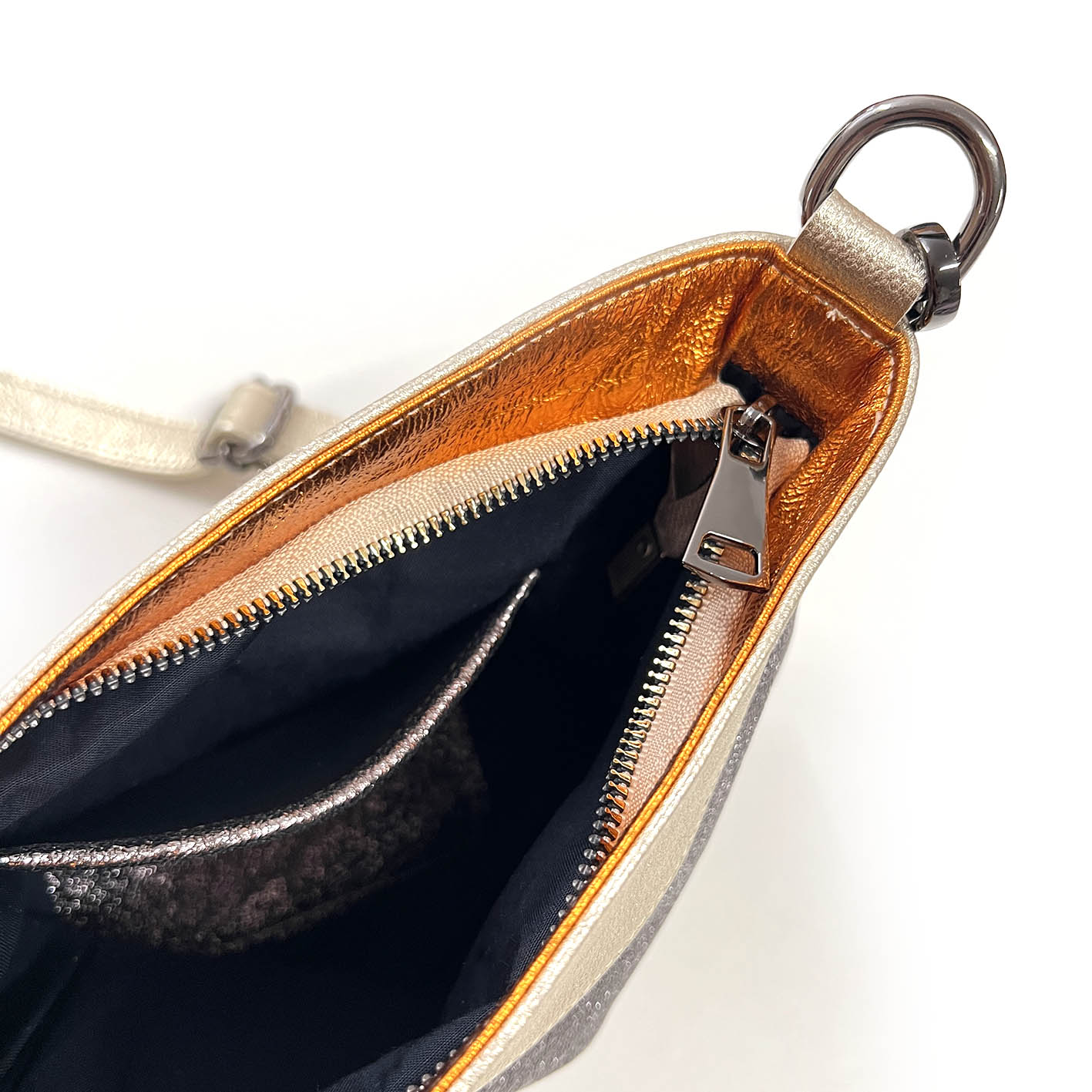 HOPI Pewter + Gold / Cross-body bag