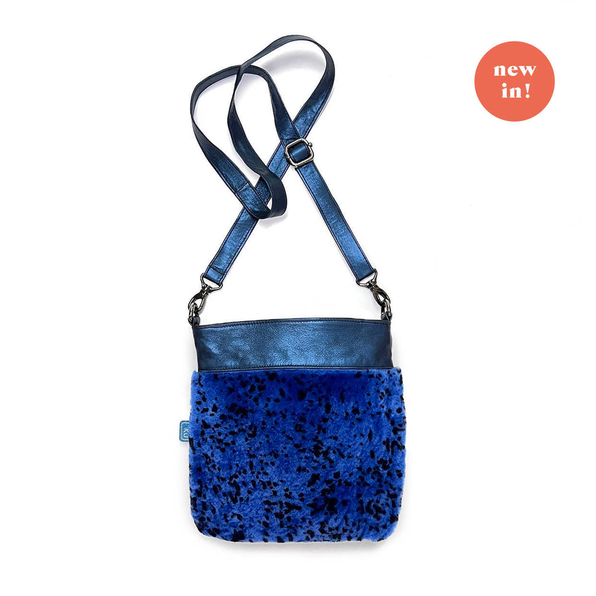 HOPI Speckled Blue + Metallic / Cross-body bag
