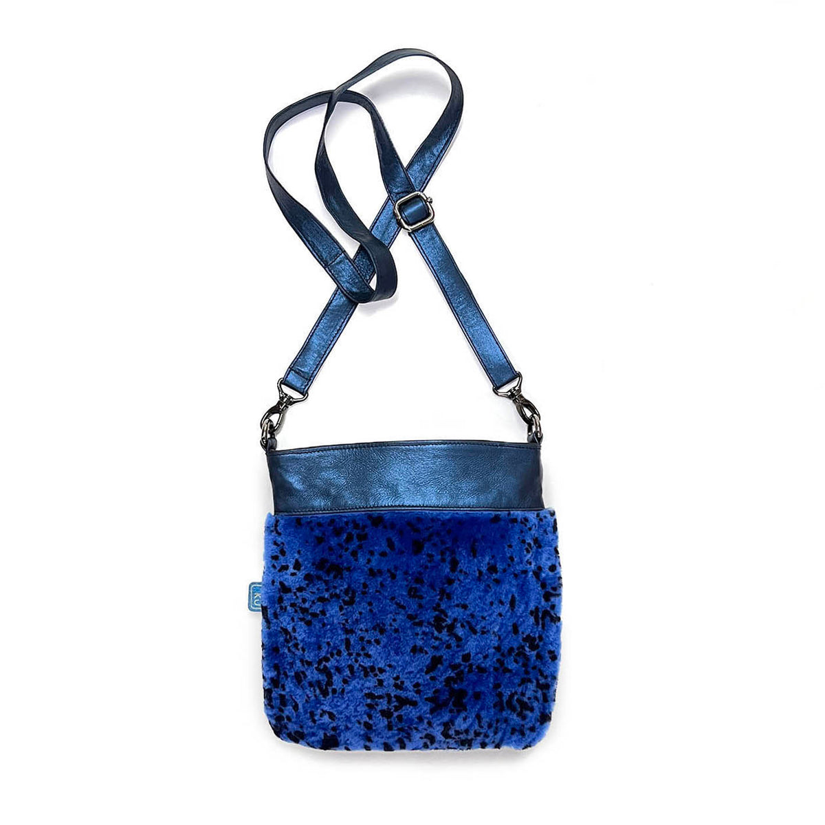 HOPI Speckled Blue + Metallic / Cross-body bag