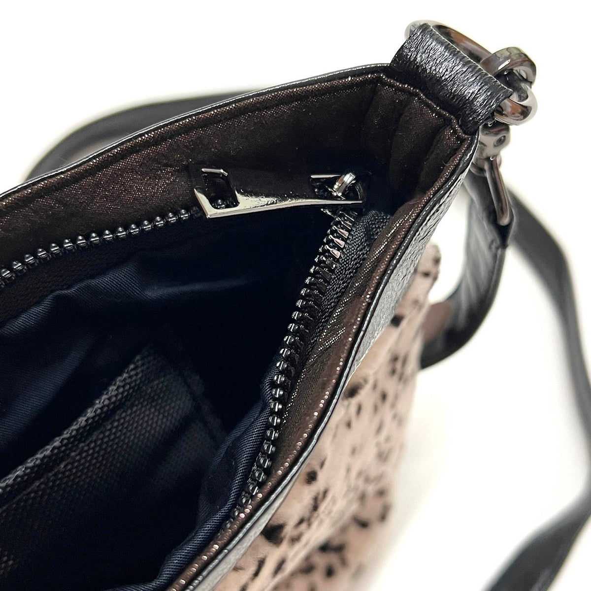 HOPI Speckled Natural + Black / Cross-body bag