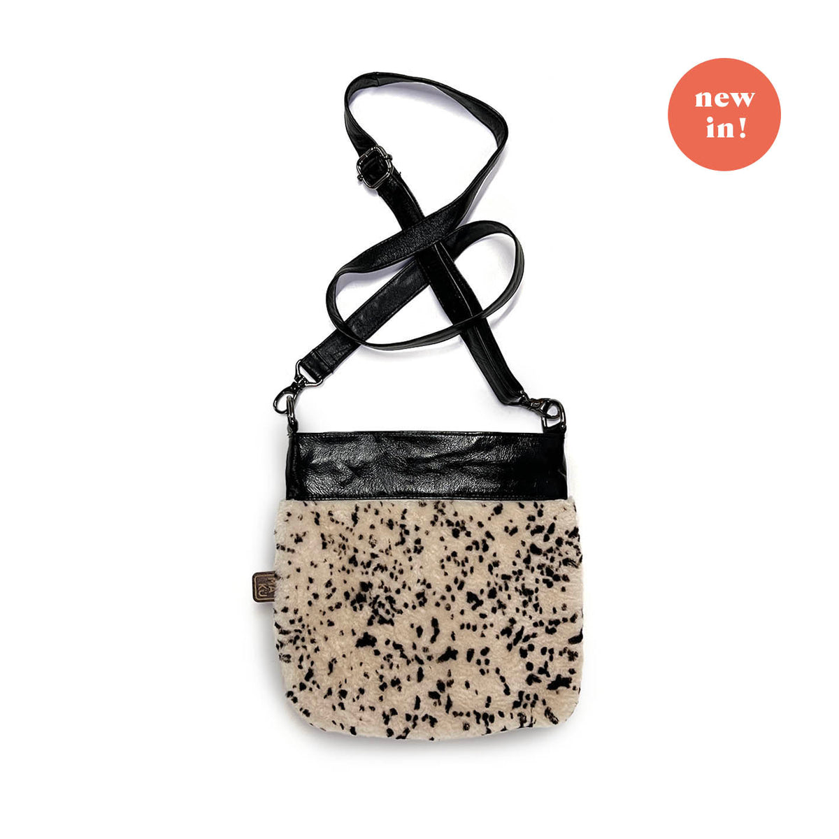 HOPI Speckled Natural + Black / Cross-body bag