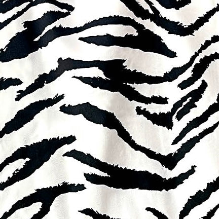 SHOPA CANVAS TOTE BAG / Large Zebra Print
