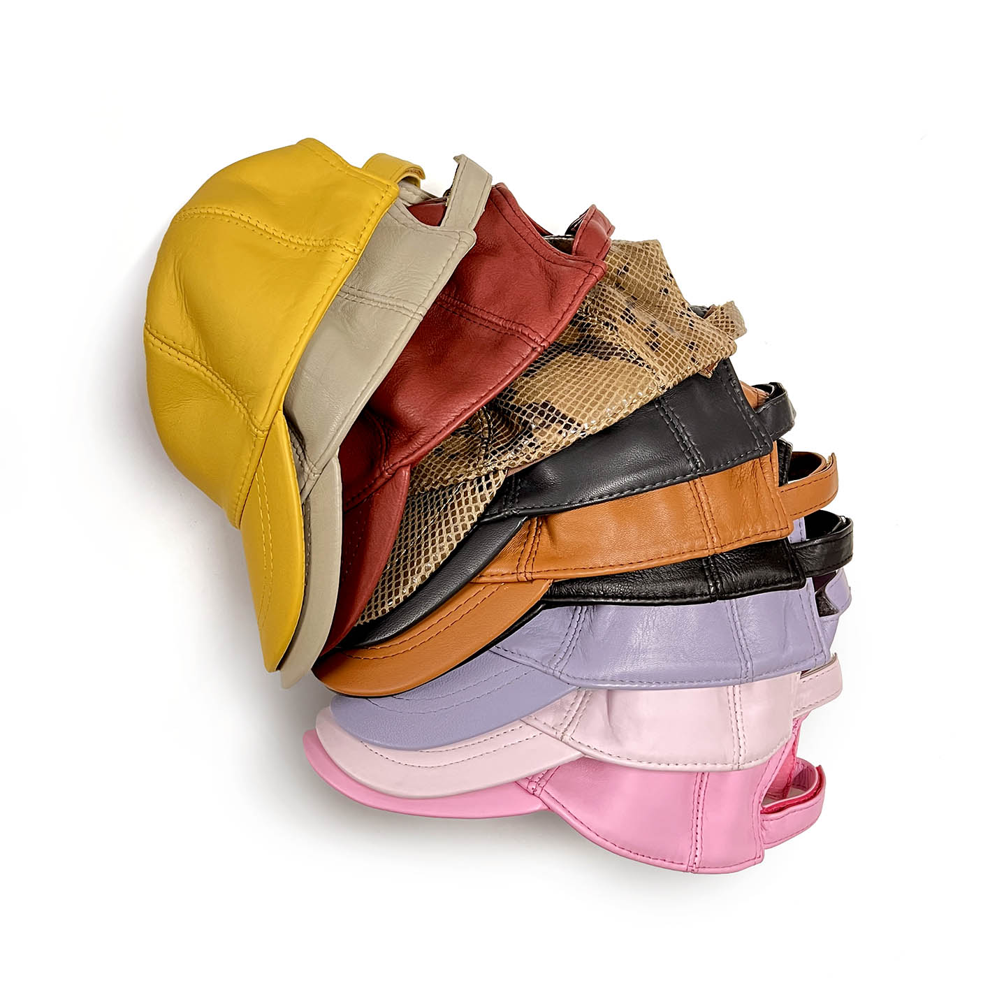 PEAK CAP / Burnt Red Leather