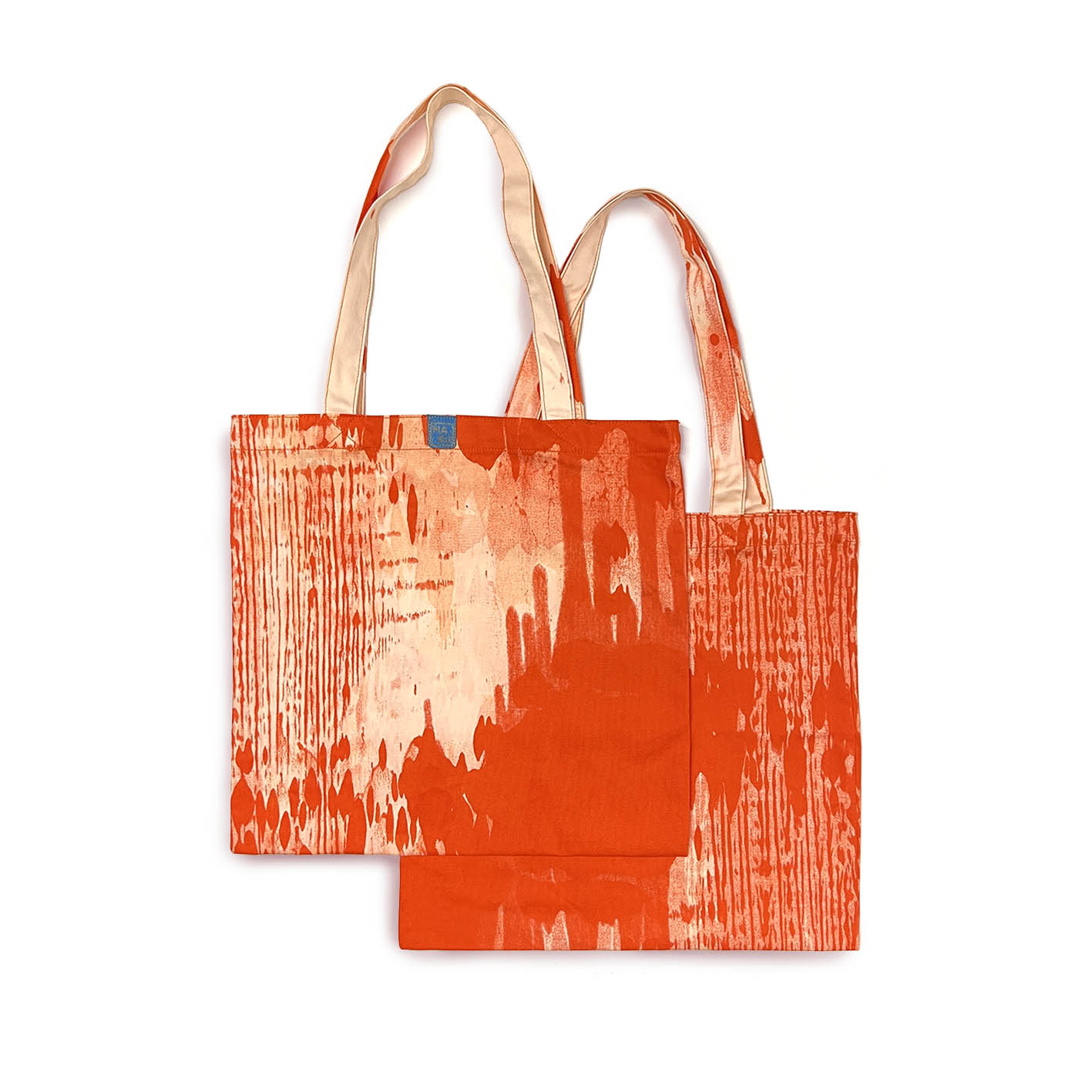 SHOPA CANVAS TOTE BAG / Square Red Ink