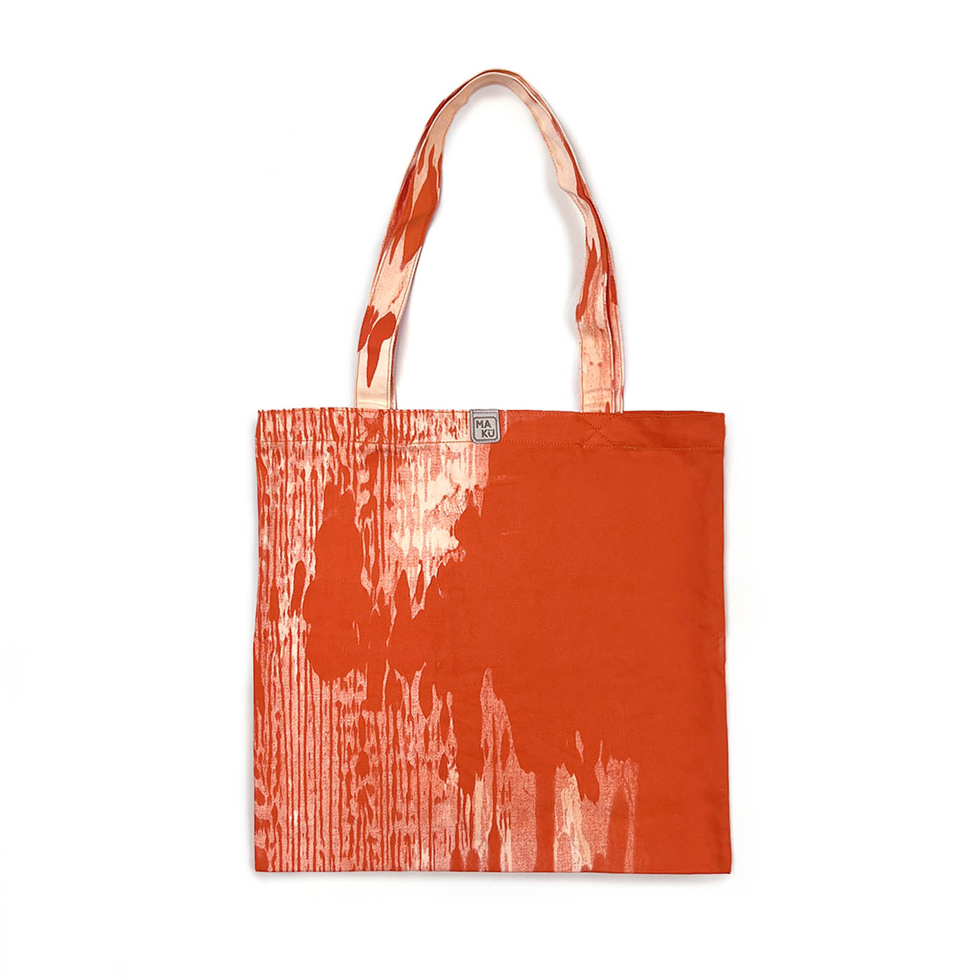 SHOPA CANVAS TOTE BAG / Square Red Ink