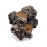 FINGERLESS GLOVES / Cappuccino Suede