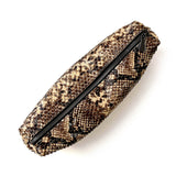 MIBA MINI LEATHER BAG / Dark Brown Snake Print