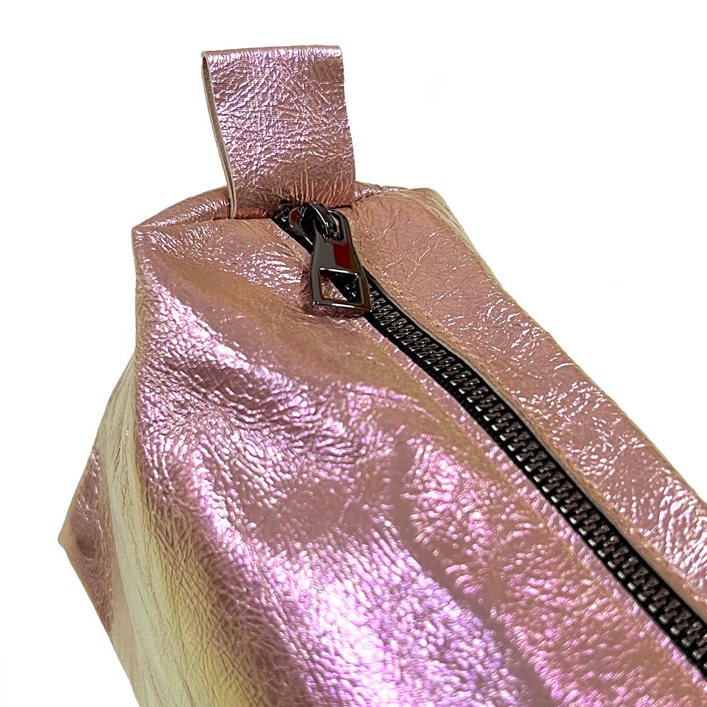 MIBA LEATHER SLOUCH BAG / Pearly Pink