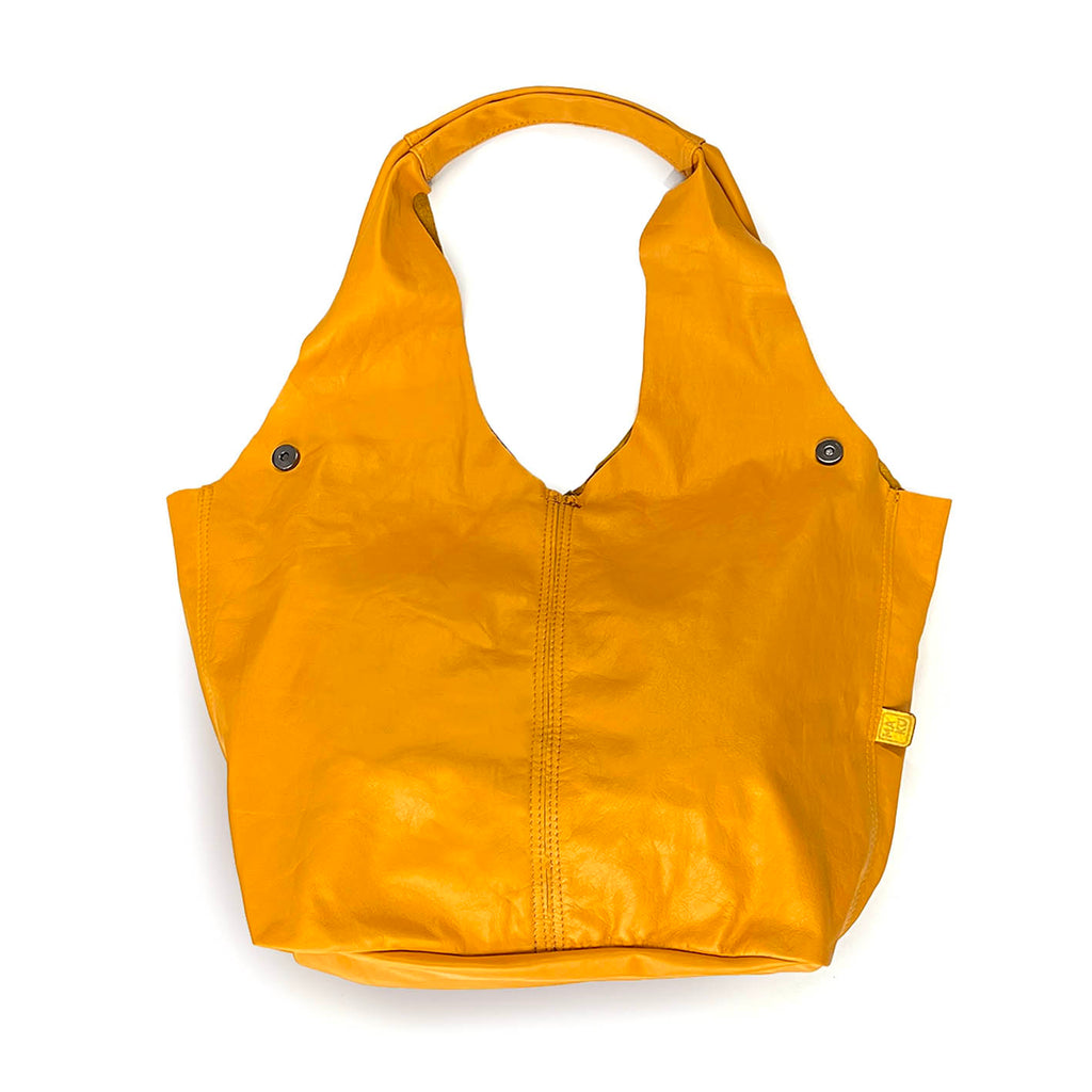 MIBA LEATHER SLOUCH BAG / Warm Yellow Leather
