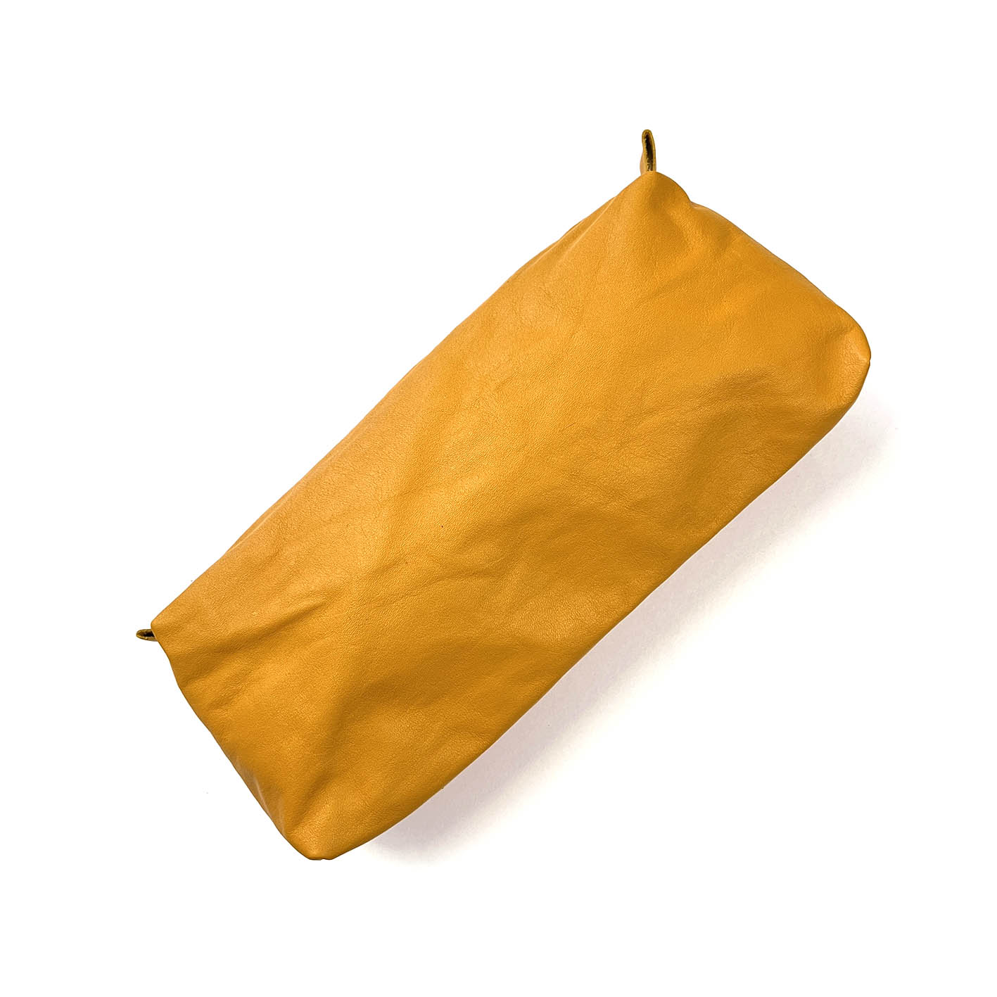 MIBA LEATHER SLOUCH BAG / Warm Yellow Leather
