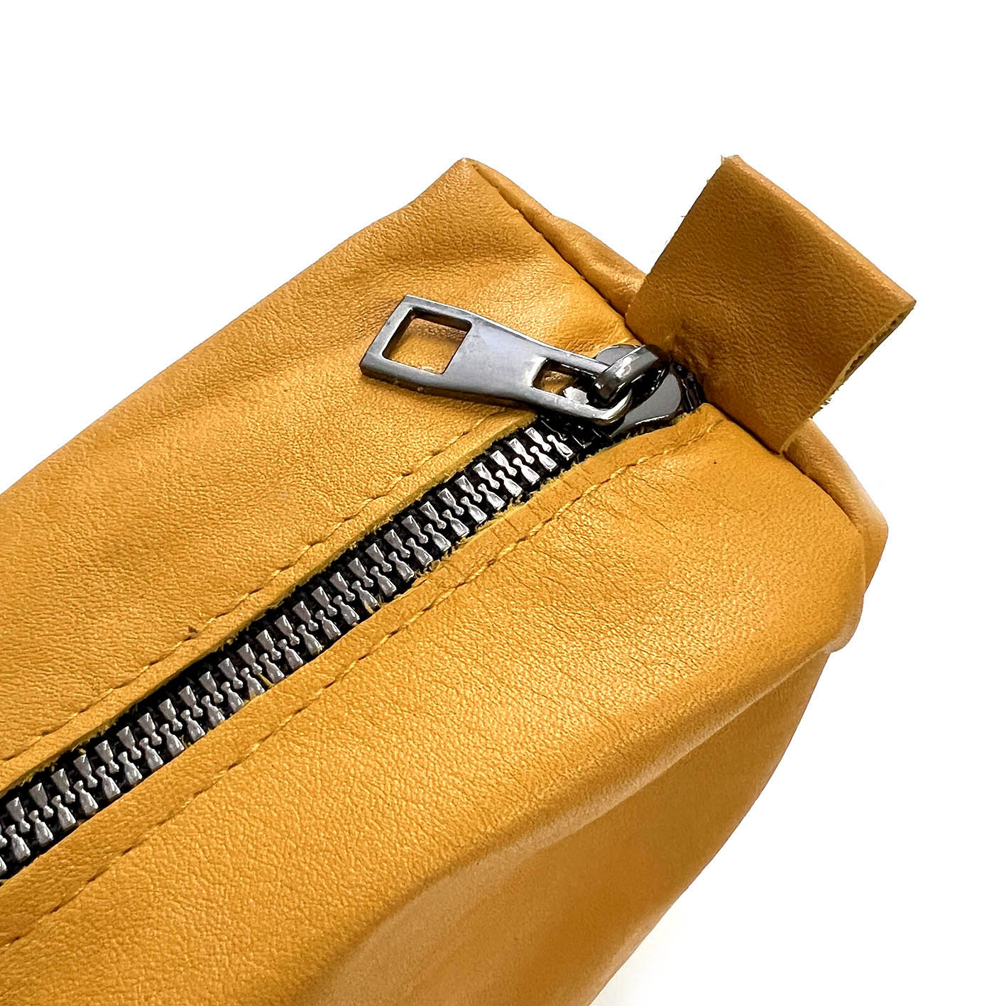MIBA LEATHER SLOUCH BAG / Warm Yellow Leather