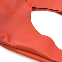 MIBA LEATHER SLOUCH BAG / Coral Orange Leather