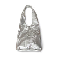MIBA LEATHER SLOUCH BAG / Silver Speckle