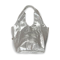 MIBA LEATHER SLOUCH BAG / Silver Speckle