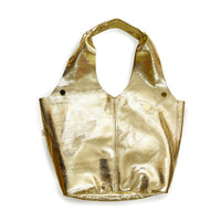 MIBA LEATHER SLOUCH BAG / Golden Snake