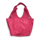 MIBA LEATHER SLOUCH BAG / Sorbet Pink Leather