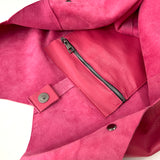 MIBA LEATHER SLOUCH BAG / Sorbet Pink Leather