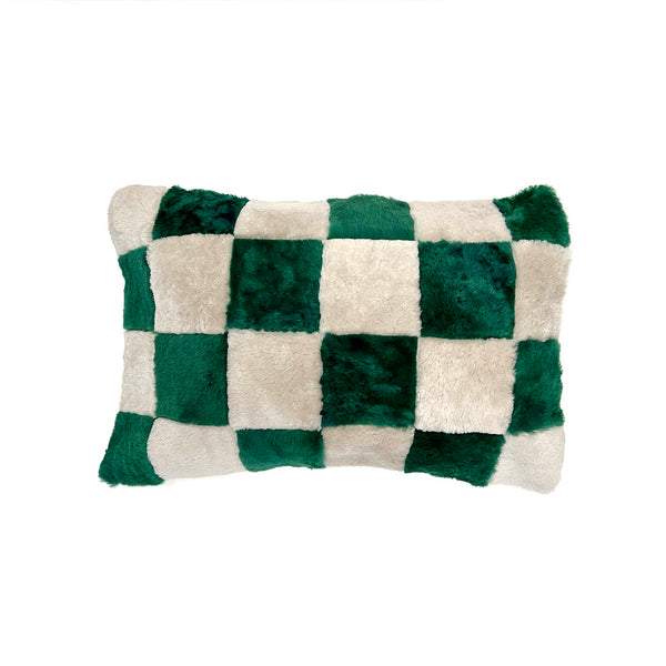 CHEQUER CUSHION COVER / RECTANGLE B